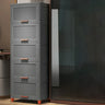 Vertical Acrylic Grey Storage Organizer Lingerie Chest Image - 4
