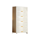 Vertical Acrylic White Tall Lingerie Storage Chest Image - 8