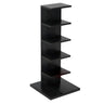 Vertical Etagere Closed Back Wood Storage Spine Bookcase Image - 10