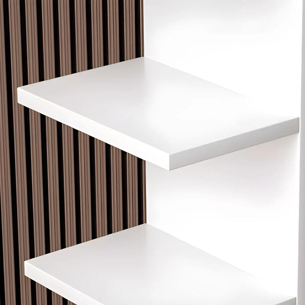 Vertical Etagere Closed Back Wood Storage Spine Bookcase Image - 13