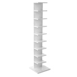 Vertical Etagere Closed Back Wood Storage Spine Bookcase Image - 17