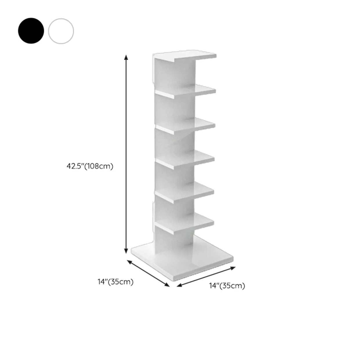 Vertical Etagere Closed Back Wood Storage Spine Bookcase Image - 20