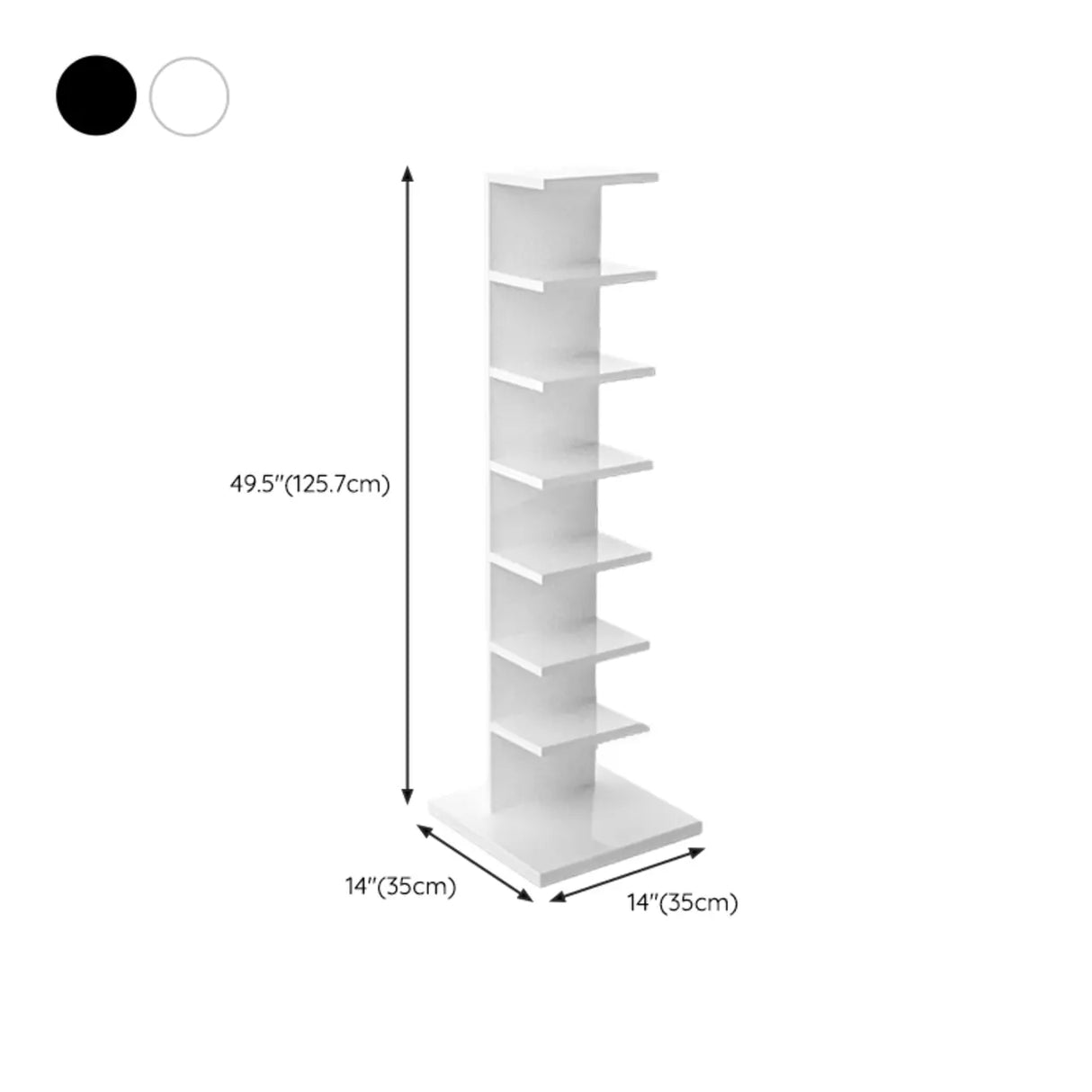 Vertical Etagere Closed Back Wood Storage Spine Bookcase Image - 21