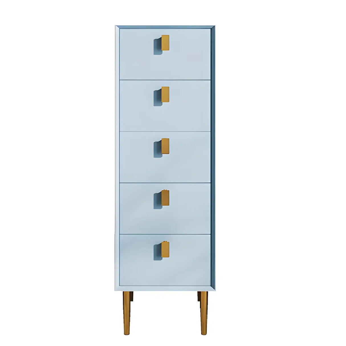 Vertical Glam Beige Pine Wood Dresser for Bedroom Image - 14