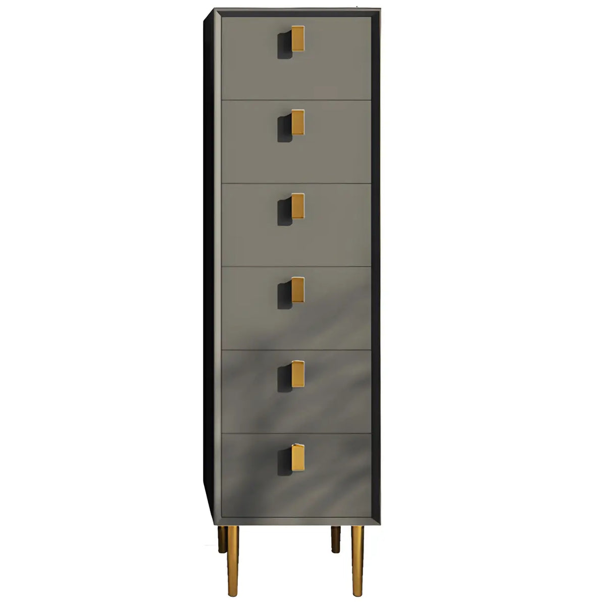 Vertical Glam Beige Pine Wood Dresser for Bedroom Image - 7