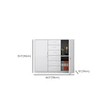 Vertical Grey Steel Filing Cabinet with Lock and Drawers Image - 36