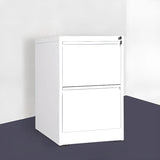 Vertical Metal White File Cabinet with Secure Storage Image - 11