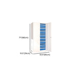 Vertical Metal White Filing Cabinet with Lockable Drawers Image - 16