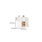 Vertical Metal White Filing Cabinet with Lockable Drawers Image - 18