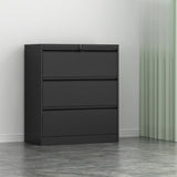 Vertical Metal White Storage Unit Lockable Filing Cabinet Image - 18