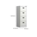 Vertical Metal White Storage Unit Lockable Filing Cabinet Image - 43
