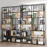 Vertical Modern Alloy Frame Etagere Display Bookcase Image - 1