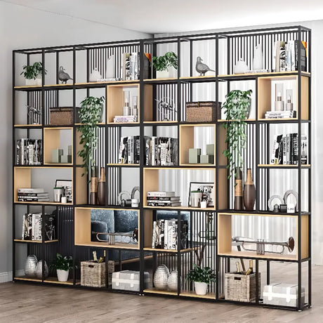 Vertical Modern Alloy Frame Etagere Display Bookcase Image - 1