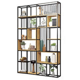 Vertical Modern Alloy Frame Etagere Display Bookcase Image - 10