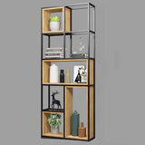 Vertical Modern Alloy Frame Etagere Display Bookcase Image - 18