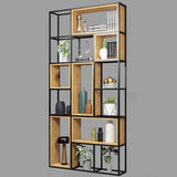 Vertical Modern Alloy Frame Etagere Display Bookcase Image - 19