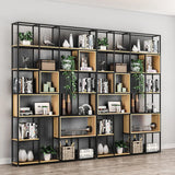 Vertical Modern Alloy Frame Etagere Display Bookcase Image - 2