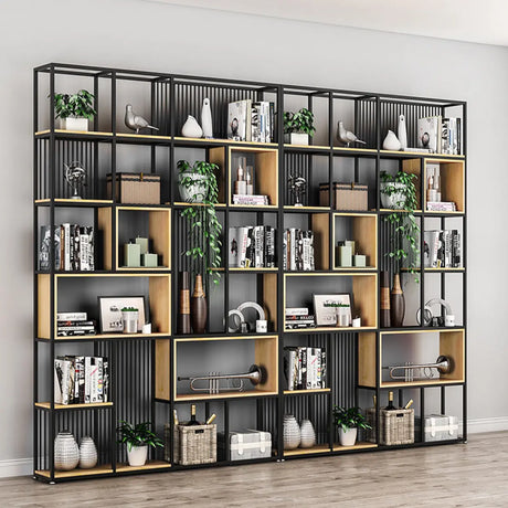 Vertical Modern Alloy Frame Etagere Display Bookcase Image - 2