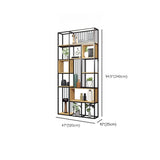 Vertical Modern Alloy Frame Etagere Display Bookcase Image - 27