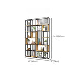 Vertical Modern Alloy Frame Etagere Display Bookcase Image - 31