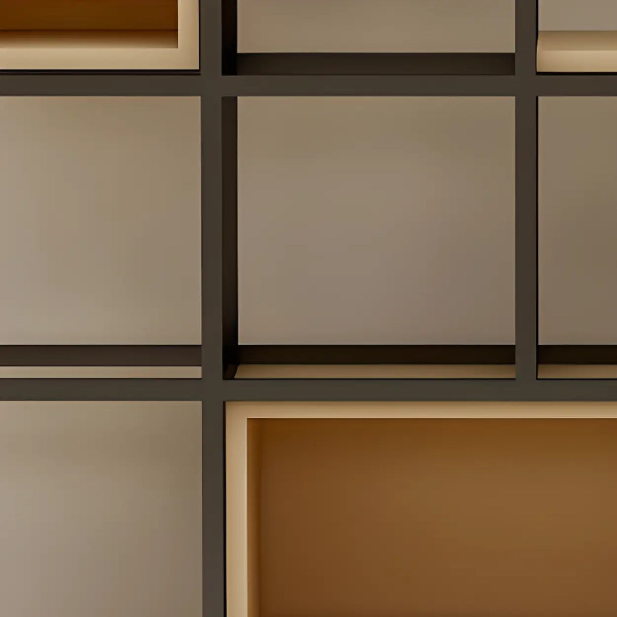 Vertical Modern Alloy Frame Etagere Display Bookcase Image - 6