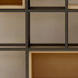Vertical Modern Alloy Frame Etagere Display Bookcase Image - 6