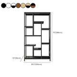 Vertical Modern Alloy Frame Open Etagere Bookshelf Image - 17