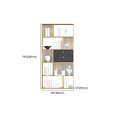 Vertical Modern Gold Drawers Alloy Display Bookcase #size