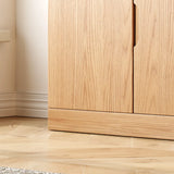 Vertical Modern Nordic Cabinet Wood Bookcase - Sepia 3-Person Image - 11