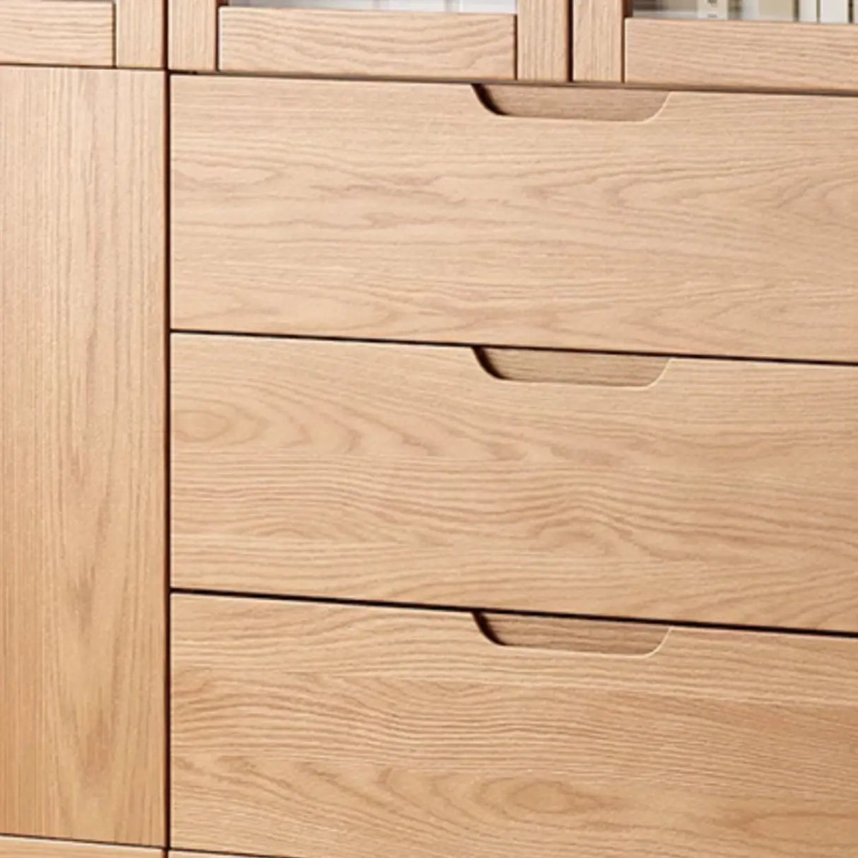 Vertical Modern Nordic Cabinet Wood Bookcase - Sepia 3-Person Image - 16