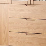 Vertical Modern Nordic Cabinet Wood Bookcase - Sepia 3-Person Image - 16