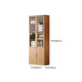 Vertical Modern Nordic Cabinet Wood Bookcase - Sepia 3-Person Image - 20
