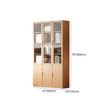 Vertical Modern Nordic Cabinet Wood Bookcase - Sepia 3-Person Image - 21
