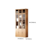 Vertical Modern Nordic Cabinet Wood Bookcase - Sepia 3-Person Image - 25