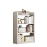 Vertical Retro Curved Wooden Open Display Bookcase Image - 10
