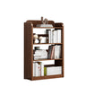 Vertical Retro Curved Wooden Open Display Bookcase Image - 12