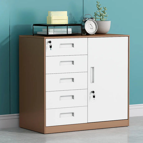 Vertical Steel Filing Cabinet with Lockable Drawers Image - 6