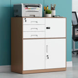 Vertical Steel Filing Cabinet with Lockable Drawers Image - 13