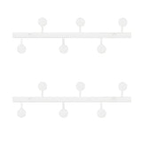 Vertical Steel Gold Wall-Mounted Coat Rack with Hooks Image - 15