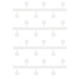 Vertical Steel Gold Wall-Mounted Coat Rack with Hooks Image - 17