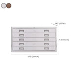 Vertical Steel White File Storage Cabinet with Drawers #size