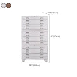 Vertical Steel White File Storage Cabinet with Drawers Image - 27