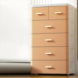 Vertical White Plastic Dresser with Storage Drawers Image - 17