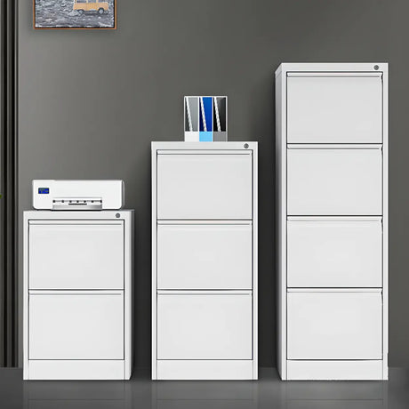 Vertical White Soft Close Storage Steel Filing Cabinet Image - 1