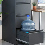 Vertical White Soft Close Storage Steel Filing Cabinet Image - 26