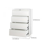 Vertical White Soft Close Storage Steel Filing Cabinet Image - 32