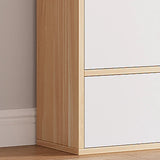 Vertical White Wood Drawers Combo Dresser for Bedroom Image - 13