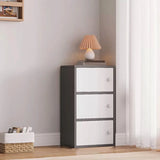 Vertical White Wood Drawers Combo Dresser for Bedroom Image - 4