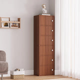 Vertical White Wood Drawers Combo Dresser for Bedroom Image - 8