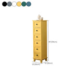 Vertical White Wood Metal Handle Dresser for Drawers Image - 38